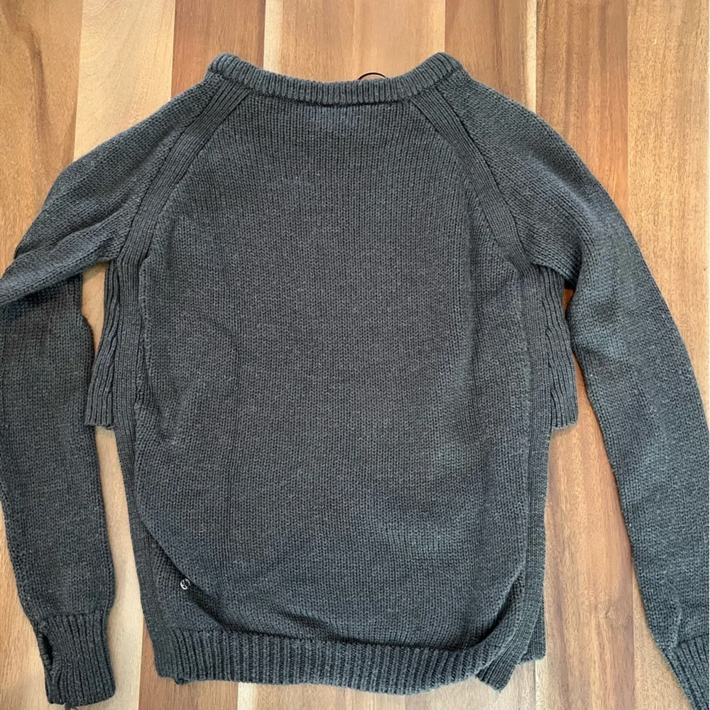 lululemon athletica Dark Charcoal Crew Neck Sweater